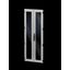 Sheet steel glazed door, vertically divided for VX IT, 800x2000 mm, RAL 7035 thumbnail 2