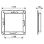 Blank centre plate A594-0WWM thumbnail 3