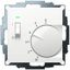 UP room controller, RAL9016 glossy 55x55, 5-30C, AC 24V, 1 opener 10 A at DC 24 V 100 W, temperature reduction approx. 4K thumbnail 2