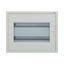 Complete flush-mounted flat distribution board with window, white, 24 SU per row, 2 rows, type C thumbnail 5