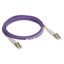 Patch cord fiber optic OM3 multimode (50/125µm) LC/LC duplex 2 meters thumbnail 1