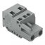 1-conductor female connector CAGE CLAMP® 2.5 mm² gray thumbnail 1