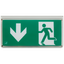 Harrier IP65 Blade Exit Sign Double Sided Legend Arrow Down thumbnail 3