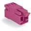 Plug for PCBs angled 2-pole pink thumbnail 2