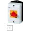 On-Off switch, T0, 20 A, surface mounting, 2 contact unit(s), 3 pole + N, Emergency switching off function, with red thumb grip and yellow front plate thumbnail 1