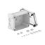 X10 LGR-TR Junction box with transparent lid 190x150x125 thumbnail 1