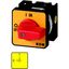 On-Off switch, T0, 20 A, flush mounting, 4 contact unit(s), 8-pole, Emergency switching off function, with red thumb grip and yellow front plate thumbnail 2