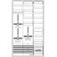 DA39CY Meter board, Field width: 3, Rows: 99, 1400 mm x 800 mm x 215 mm, Isolated (Class II), IP31 thumbnail 17