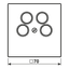 Cover plate for SAT-TV socket Ankaro LS990-4SAT2WW thumbnail 5