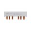 BUSBAR, low voltage, 100 A, AC 600 V, DC 600 V, 23 x 37 x 159 mm, 9P, UL thumbnail 1