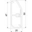 SL 2050 rws Skirting trunking SL Set 20x50 9010 thumbnail 2