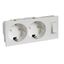 OEM 2-Socket-Outlet + 1-switch SL SNAP IN WHITE thumbnail 3