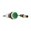 Pushbutton, Flat, momentary, 1 N/O, Cable (black) with M12A plug, 4 pole, 1 m, green, Blank, Bezel: titanium thumbnail 10