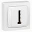 086022 8-contact telephone socket Complete surface-mounted switchgear - white thumbnail 1