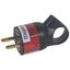 2P+E plug - 16 A with ring - German std - plastic - black - gencod labelling thumbnail 2