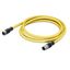 System bus cable M12B socket straight M12B plug straight yellow thumbnail 4