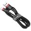 Cable USB A plug - IP Lightning plug 1.0m Cafule red+black BASEUS thumbnail 1