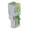 1-conductor female connector CAGE CLAMP® 4 mm² green-yellow/gray thumbnail 1