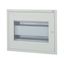 Complete flush-mounted flat distribution board with window, grey, 24 SU per row, 2 rows, type C thumbnail 1