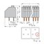 PCB terminal block push-button 0.5 mm² orange thumbnail 4