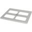 Bottom-/top plate for F3A flanges, for WxD = 650 x 600mm, IP55, grey thumbnail 2