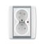 5593E-C02357 04 Double socket outlet with earthing pins, shuttered, with turned upper cavity, with surge protection ; 5593E-C02357 04 thumbnail 9