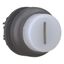 Illuminated pushbutton actuator, RMQ-Titan, Extended, maintained, White, inscribed 1, Bezel: black thumbnail 13
