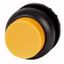 Illuminated pushbutton actuator, RMQ-Titan, Extended, maintained, yellow, Blank, Bezel: black thumbnail 1