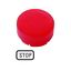 Button lens, raised red, STOP thumbnail 3