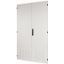 Section wide door, ventilated, HxW=2000x1100mm, double-winged, IP42, grey thumbnail 1