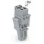 1-conductor female connector CAGE CLAMP® 4 mm² gray thumbnail 1