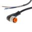 Sensor cable, M12 right-angle socket (female), 4-poles, PUR cable, 10 thumbnail 1