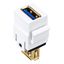 TOOLLESS LINE USB 3.0 A-A Coupler White thumbnail 5