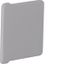 End cap made of PVC for slotted panel trunking BA6 40x40mm stone grey thumbnail 3