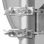 SAT Antenna  80/75cm, Alu, 39dB, foldable feed-arm, white thumbnail 3