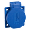 PratiKa socket - blue - 2P + E - 10/16 A - 250 V - German - IP54 - flush - back thumbnail 4