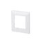 Cover plate 80 x 80 mm, traffic white, modul thumbnail 1