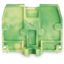 End plate with fixing flange M4 2.5 mm thick green-yellow thumbnail 2