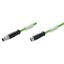 EtherCat Cable (assembled), Connecting line, Number of poles: 4, 0.3 m thumbnail 1