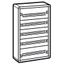 Fully modular metal cabinet XL³ 160 - ready to use - 5 rows - 900x575x147 mm thumbnail 1