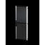 Aluminium/sheet steel door, vented for VX IT, 600x2200 mm, RAL 9005 thumbnail 1