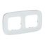 Plate Valena Allure - 2 gang - white glass thumbnail 1