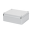 JUNCTION BOX WITH PLAIN SCREWED LID - IP56 - INTERNAL DIMENSIONS 240X190X90 - SMOOTH WALLS - GWT960ºC - GREY RAL 7035 thumbnail 1