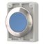 Pushbutton, RMQ-Titan, flat, momentary, Blue, blank, Front ring stainless steel thumbnail 3