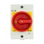 Main switch, P1, 32 A, surface mounting, 3 pole, Emergency switching off function, With red rotary handle and yellow locking ring thumbnail 46