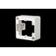 Surface mount frame 85 x 85 mm - Single, pure white thumbnail 2