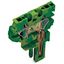 Center module for 2-conductor female connector CAGE CLAMP® 4 mm² green thumbnail 1