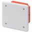 JUNCTION AND CONNECTION BOX - FOR BRICK WALLS - DIMENSIONS 92X92X45 - WHITE LID RAL9016 thumbnail 2