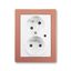 5593J-C02357 B1R3 Double socket outlet with earthing pins, shuttered, with turned upper cavity, with surge protection ; 5593J-C02357 B1R3 thumbnail 1