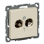 Potential equalisation socket-outlet insert, white, glossy, System M thumbnail 4